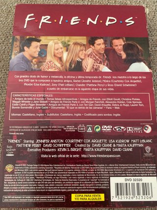 Friends Temporada 10 DVD. Los tres 2€