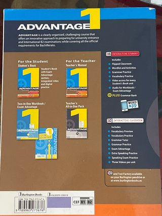 BACH 1 - ADVANTAGE WB (INTERNAT ED)