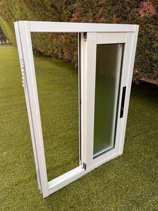 Ventana Climalit Aluminio Blanco Corredera