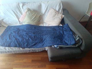 Saco de dormir adulto azul