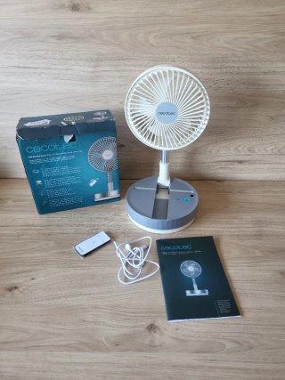 Ventilador Plegable con Mando, Con batería, usb
