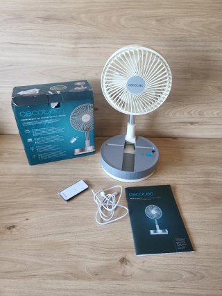 Ventilador Plegable con Mando, Con batería, usb