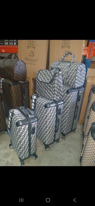 Maletas Eisenbach Set Negro Blanco
