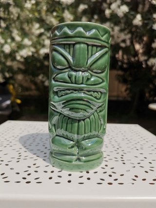 Set 4 Bicchieri Cocktail stile tiki in ceramica