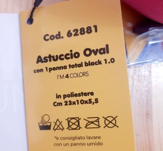 Astuccio Ovale organizer con penna