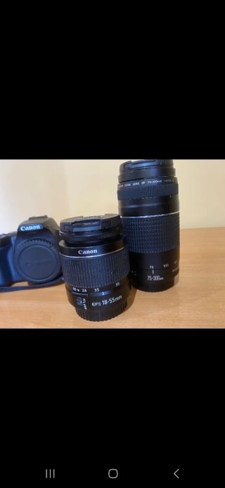 Cámara Canon EOS 2500 + Lentes y Accesorios