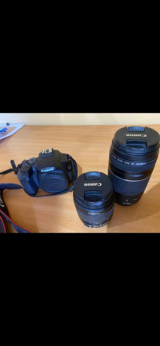 Cámara Canon EOS 2500 + Lentes y Accesorios