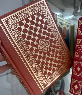 Lote libros clásicos tapa dura roja vintage