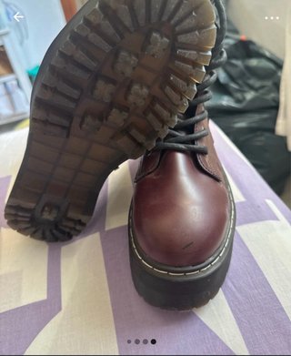 Botas Coolway burdeos plataforma