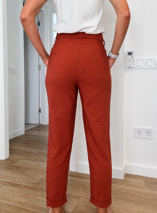 Pantalón Zara marrón terracota vintage S 36