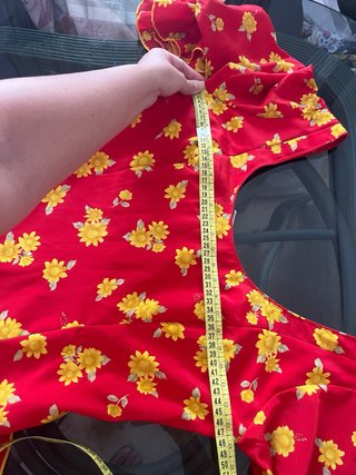 Traje Flamenca Rojo y Amarillo
