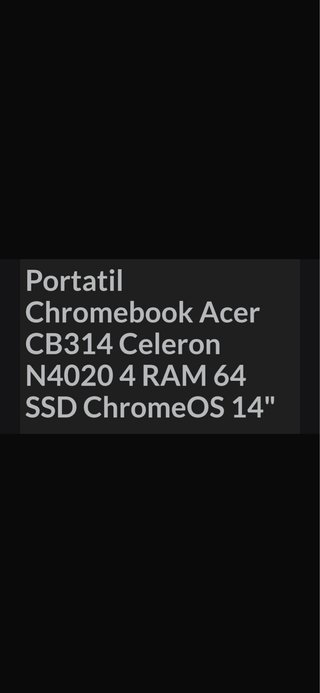 Ordenador Acer Chromebook Plata