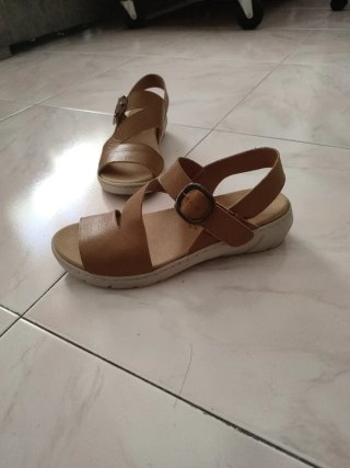 Sandalias Beige/Marrón con Plantillas Extraíbles