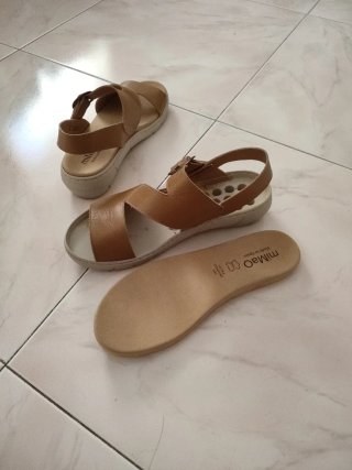 Sandalias Beige/Marrón con Plantillas Extraíbles