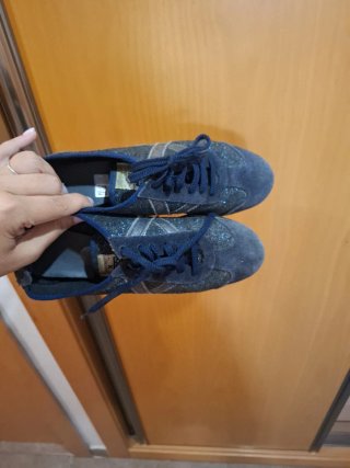 Zapatillas Munich Azul Glitter