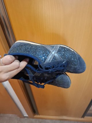 Zapatillas Munich Azul Glitter