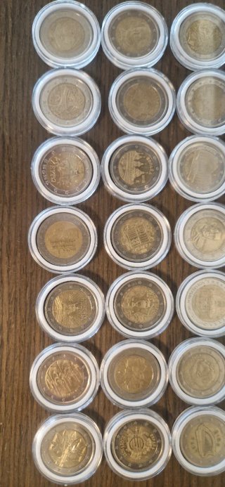 Lote de 35 monete rare da 2 euro
