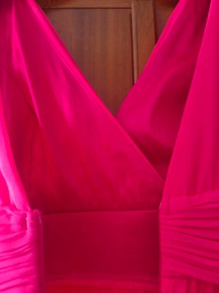 Vestido largo fiesta fucsia