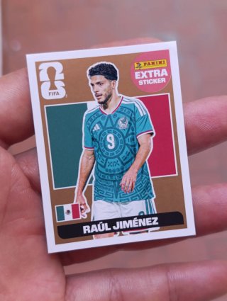 Sticker Raúl Jiménez Extra Panini FIFA bronce
