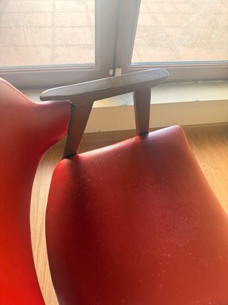Sillón vintage rojo años 60/70