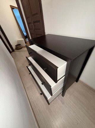 Cómoda 3 cajones Ikea Hemnes Negra