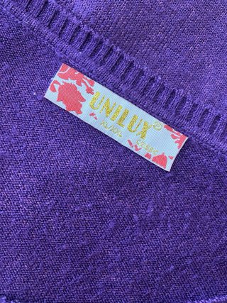 Maglione donna con scollo a V di lana merinos