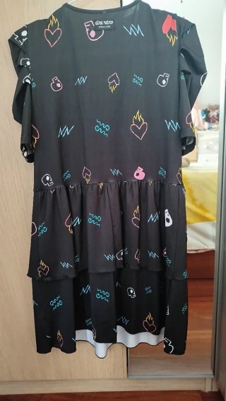 Vestido Negro Aire Retro