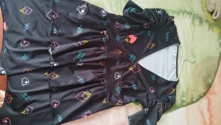 Vestido Negro Aire Retro