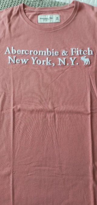 Camiseta Abercrombie & Fitch Rosa Palo Talla XS