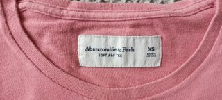 Camiseta Abercrombie & Fitch Rosa Palo Talla XS