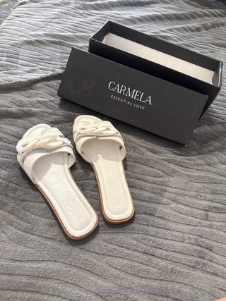 Sandalias Carmela Mujer Talla 37 Blancas
