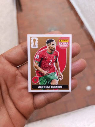 Sticker Panini Extra Achraf Hakimi bronce