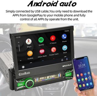 Autorradio 7 CarPlay Android Auto Bluetooth