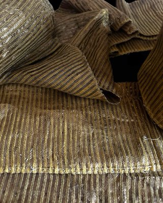 Lamé antiguo hojilla de oro siglo XIX