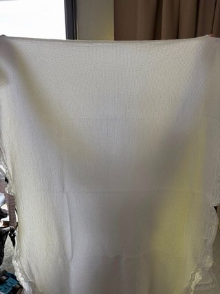 Colcha y cojín cuna blanco Zara Home