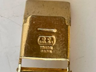 Reloj Ling mujer mecánico caja cojín dorado