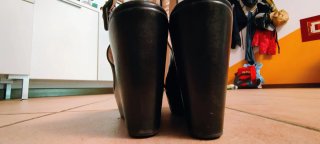 Sandali Albano Zeppa Pelle Nera