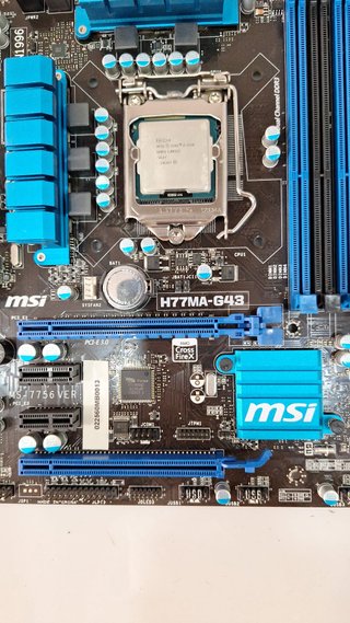 Scheda madre MSI H77MA-G43 + CPU i5