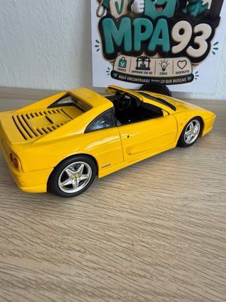 Ferrari F355 GTS Hot Wheels 1:18 Amarillo