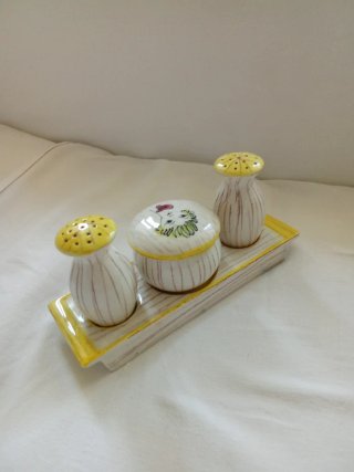 Set 3 pezzi decorativi con vassoio Esperia