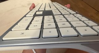 Teclado USB Plata y Blanco