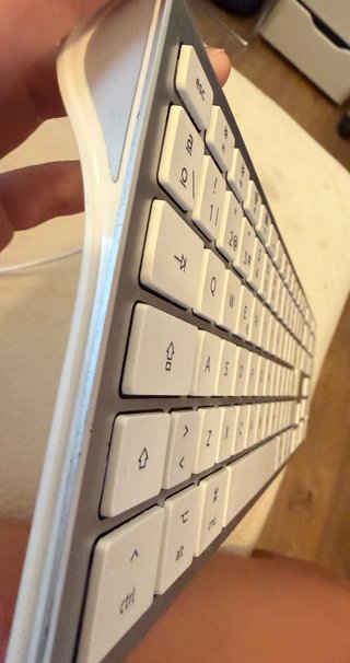 Teclado USB Plata y Blanco