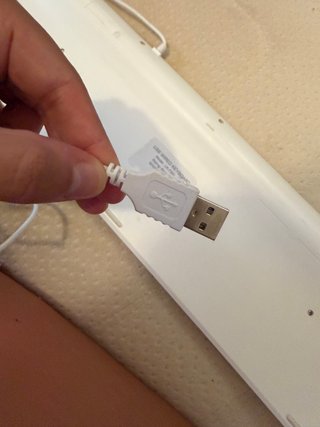 Teclado USB Plata y Blanco