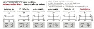 SOFÁ CAMA ITALIANO VALENTINA