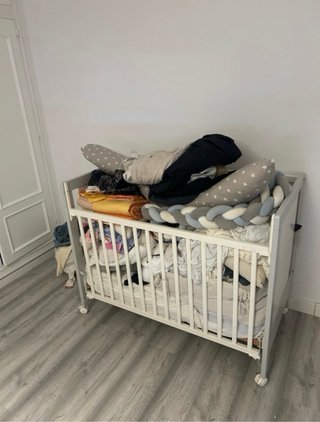 Cuna mas colchon TRAMA como nueva