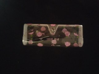 Funda rígida para gafas transparente con dibujo