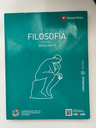 Libro Filosofía 1°Bachillerato Vicens Vives