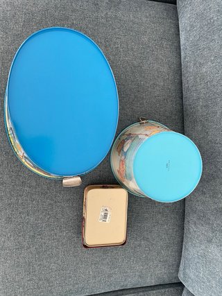 Set di decorazione metallica vintage con orsetti