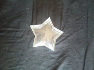 Cajita joyero estrella transparente