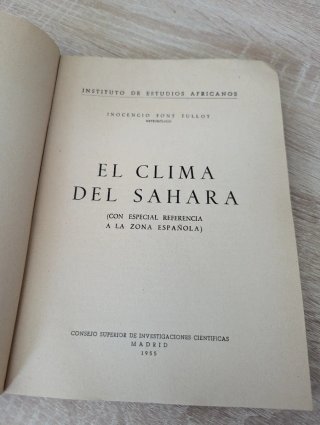 El clima del Sahara – Inocencio Font Tullot